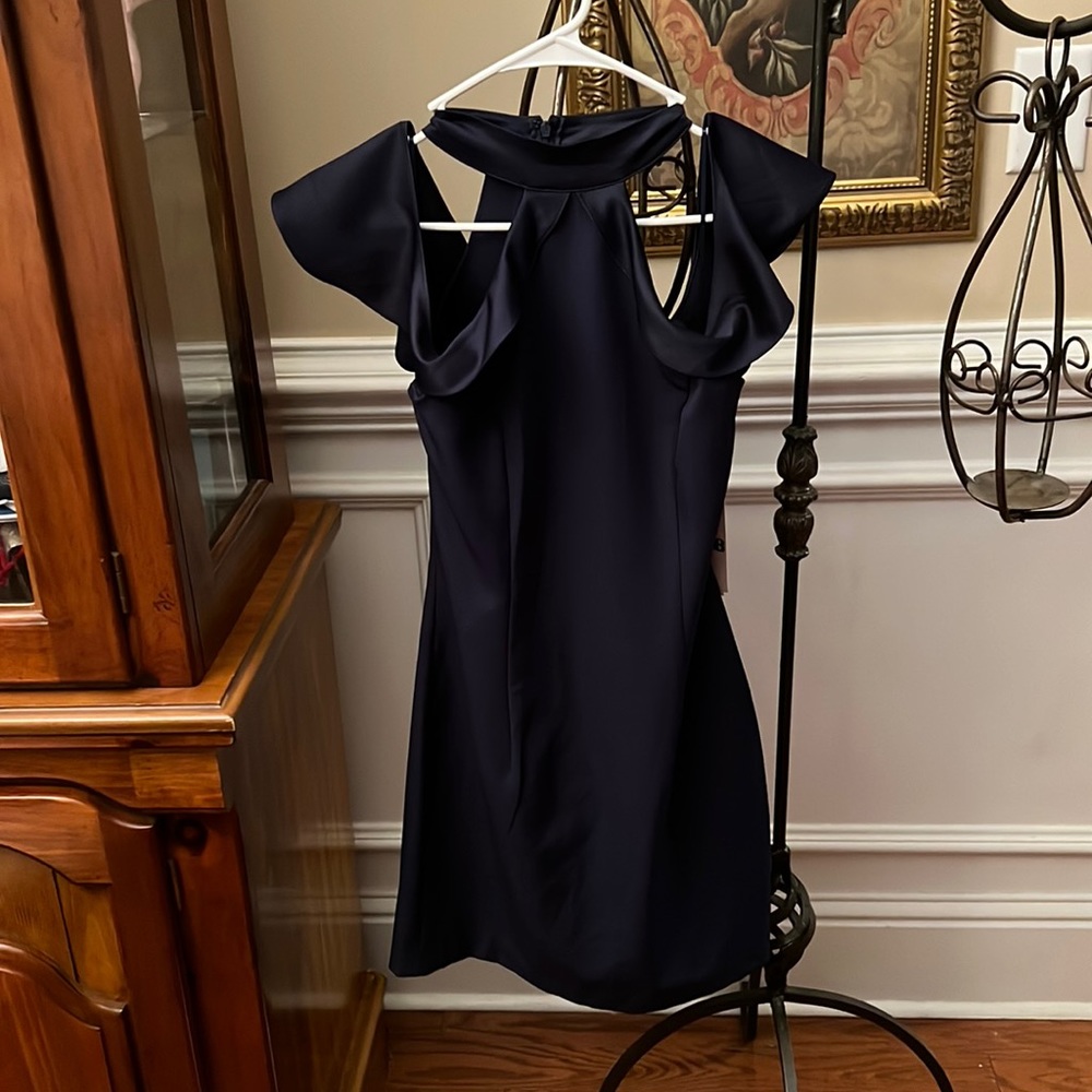 Gianni Bini Navy off the shoulder dress Size S